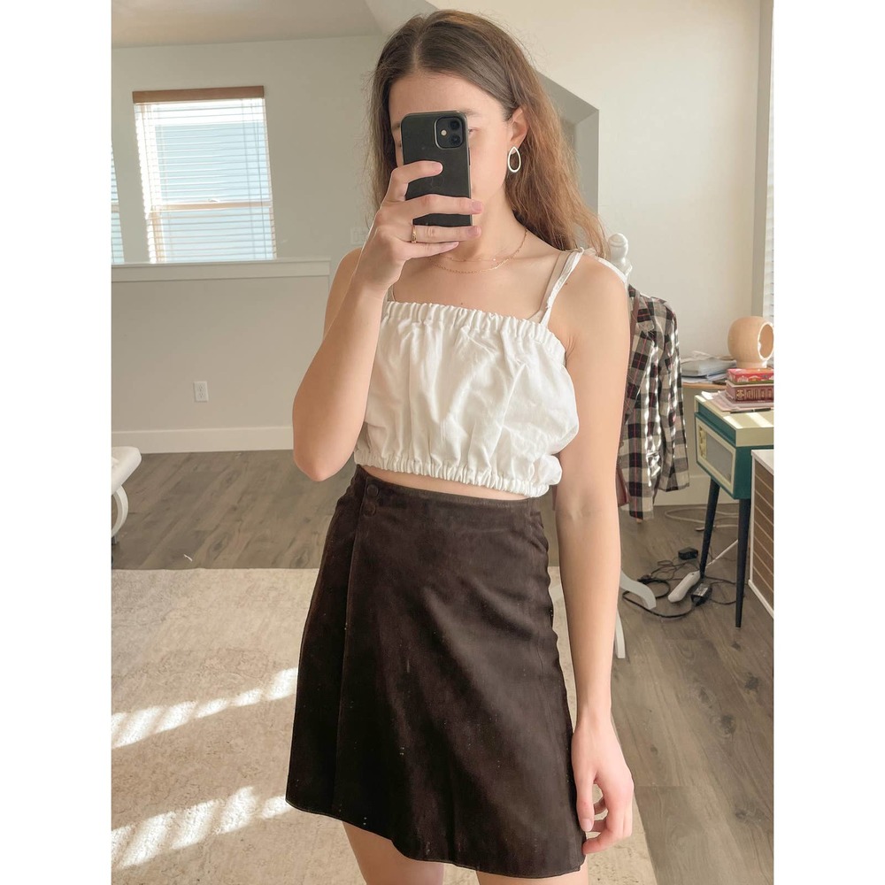 White Bandeau Top-Medium